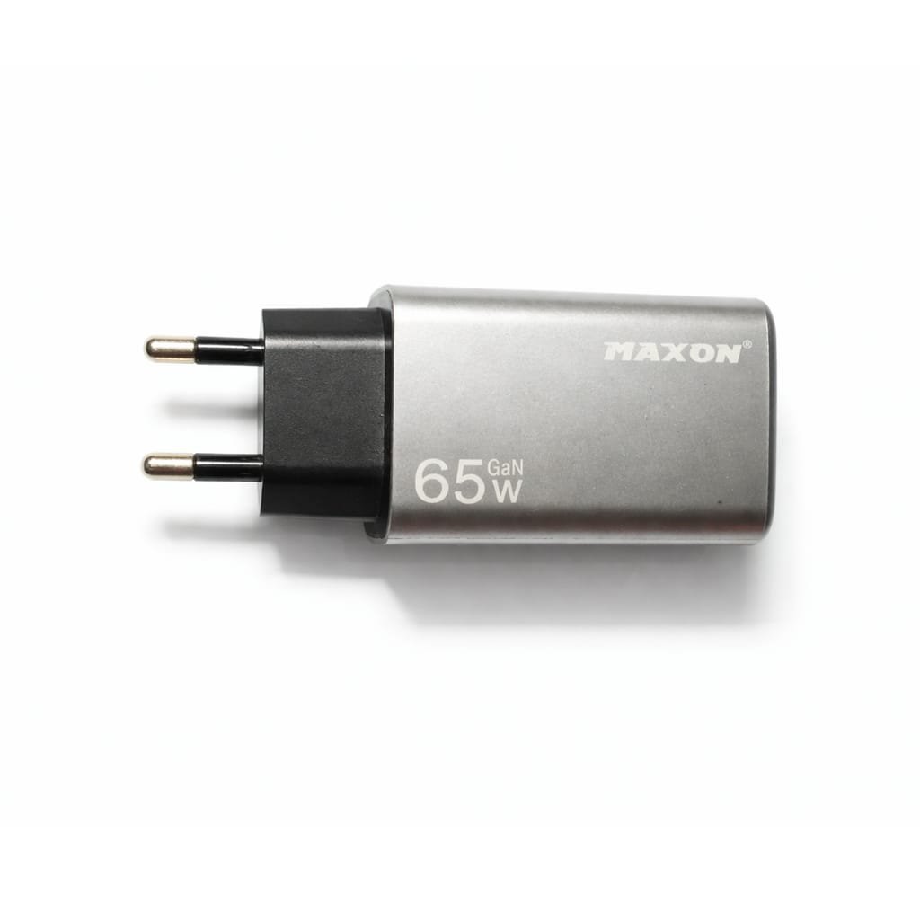 MAXON M-153 65W GaN Super Fast Charger | SPARK PRO Series | 3 Ports USB + PD | GaN Technology Small Size More Power | For Laptop, Mobile, iPhone, Samsung